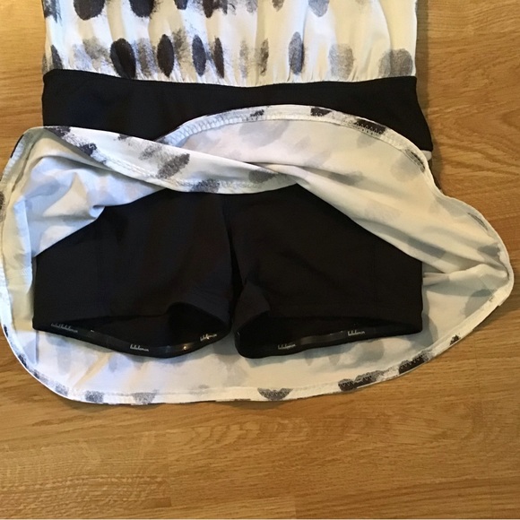 lululemon athletica White and Black Polka Dot Romper - Picture 4 of 5